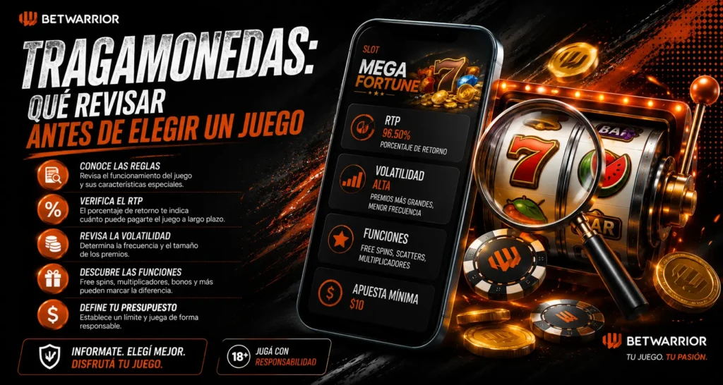 Tragamonedas: qué revisar antes de elegir un juego